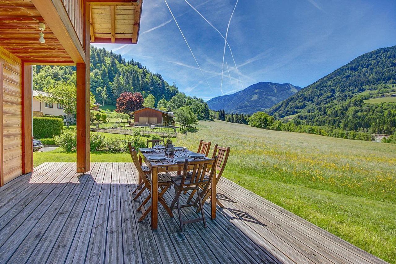 Chalet Wifi - Le Biot - 8 Personnes - Chalet Morand Eksteriør bilde
