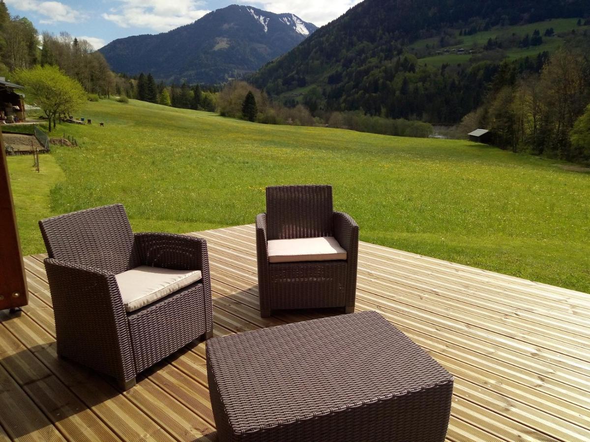 Chalet Wifi - Le Biot - 8 Personnes - Chalet Morand Eksteriør bilde